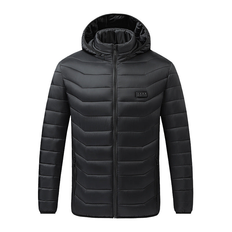 Herren Beheizte Steppjacke mit Mehrzonen-Heizsystem und Kapuze Shop Nory