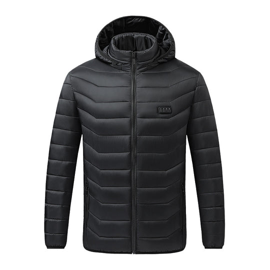 Herren Beheizte Steppjacke mit Mehrzonen-Heizsystem und Kapuze Shop Nory