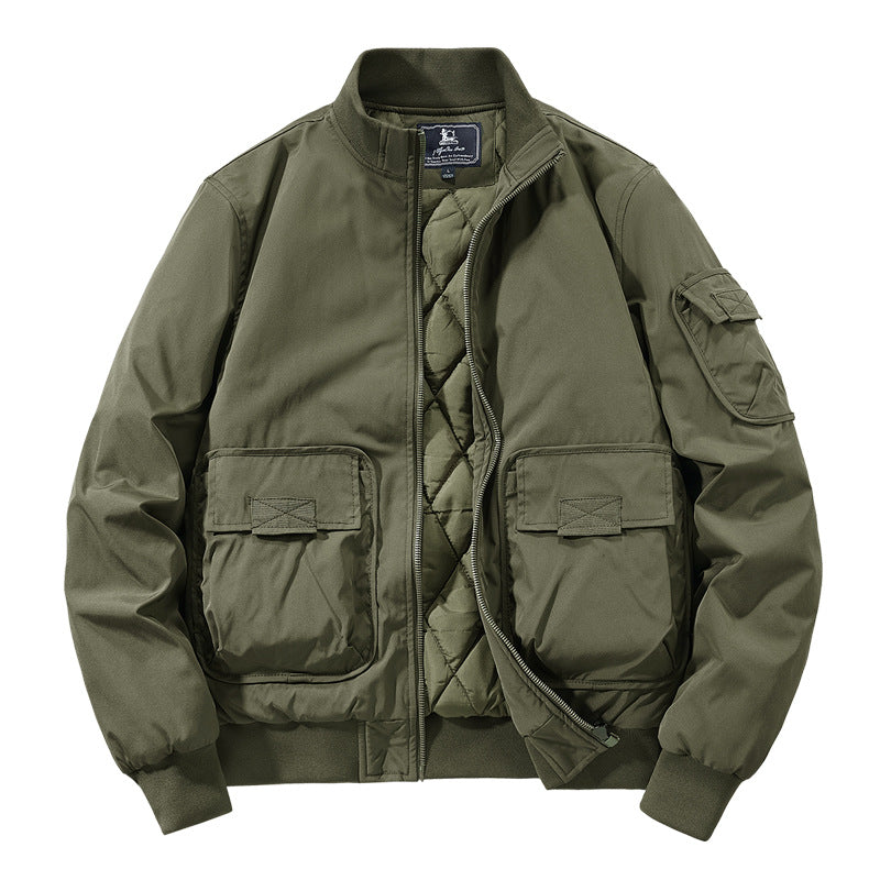 Herren Modische Bomberjacke mit zahlreichen Taschen Shop Nory
