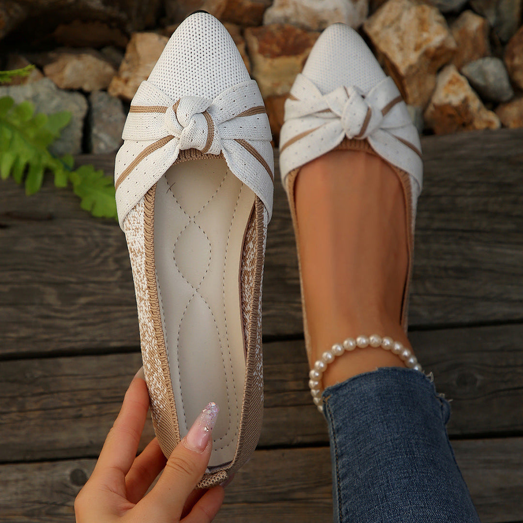 Damen Ballerina mit elegantem Schleifen-Design