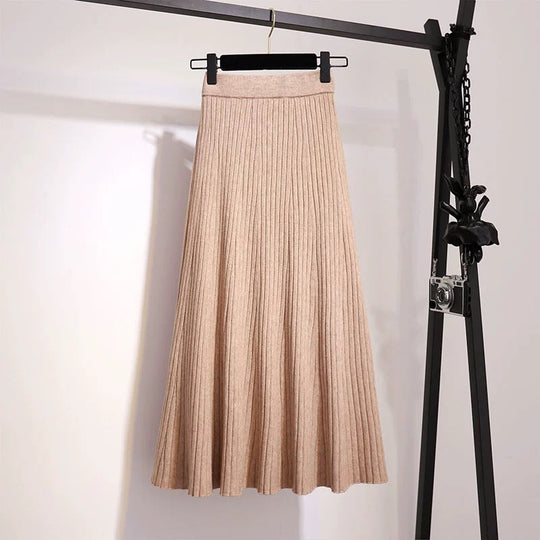 Damen Fließender Plisseerock Shop Nory