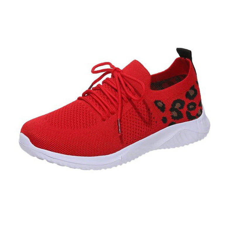 Damen Atmungsaktive Sneakers im modernen Leopardenmuster