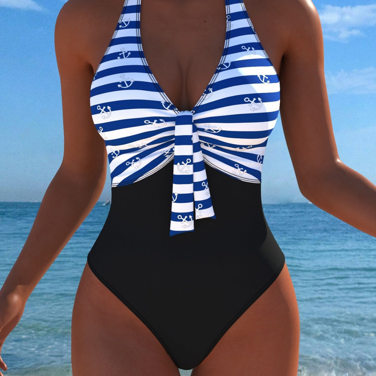 Damen Badeanzug Shopnory