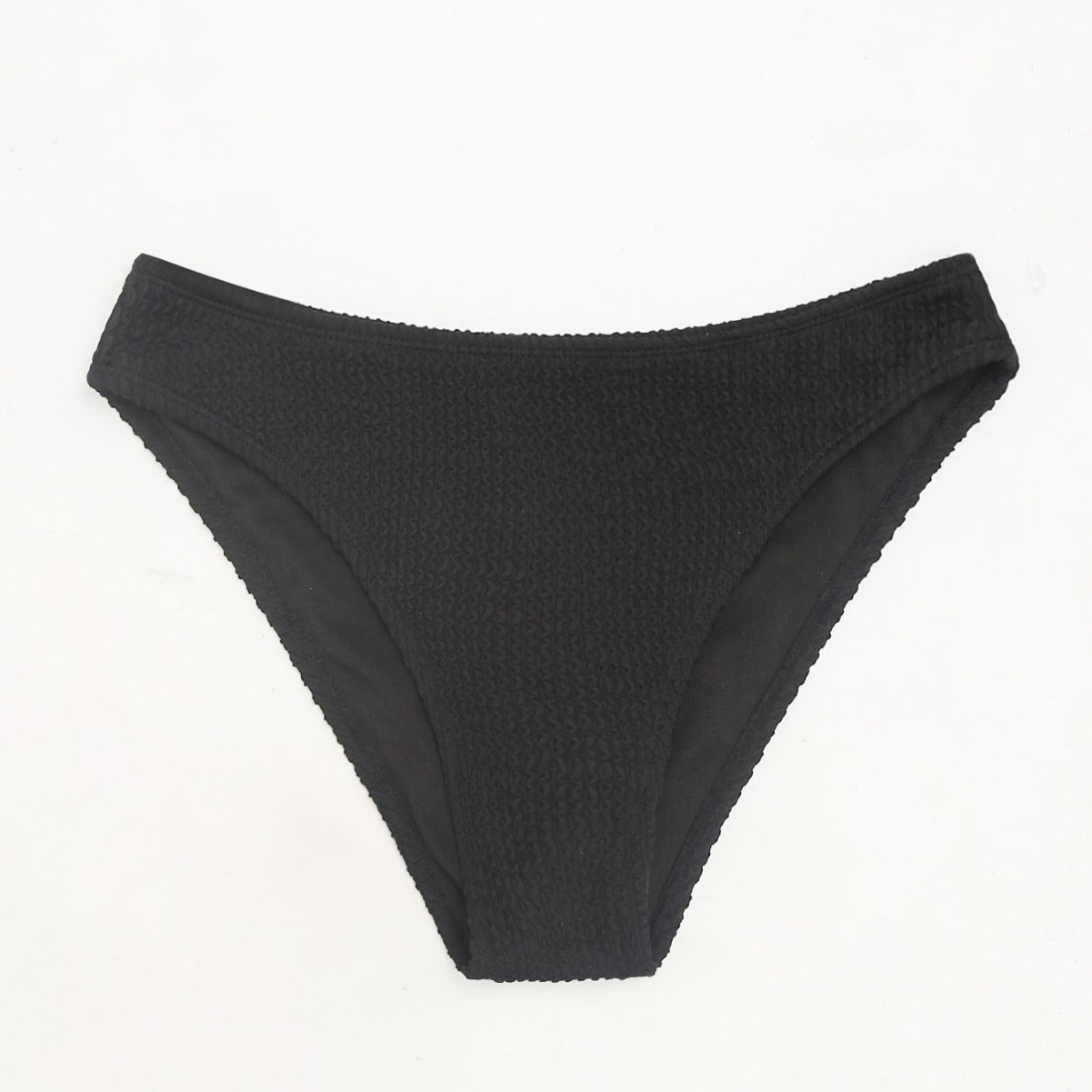 Damen Hochgeschnittene Bikini-Hose mit strukturiertem Design