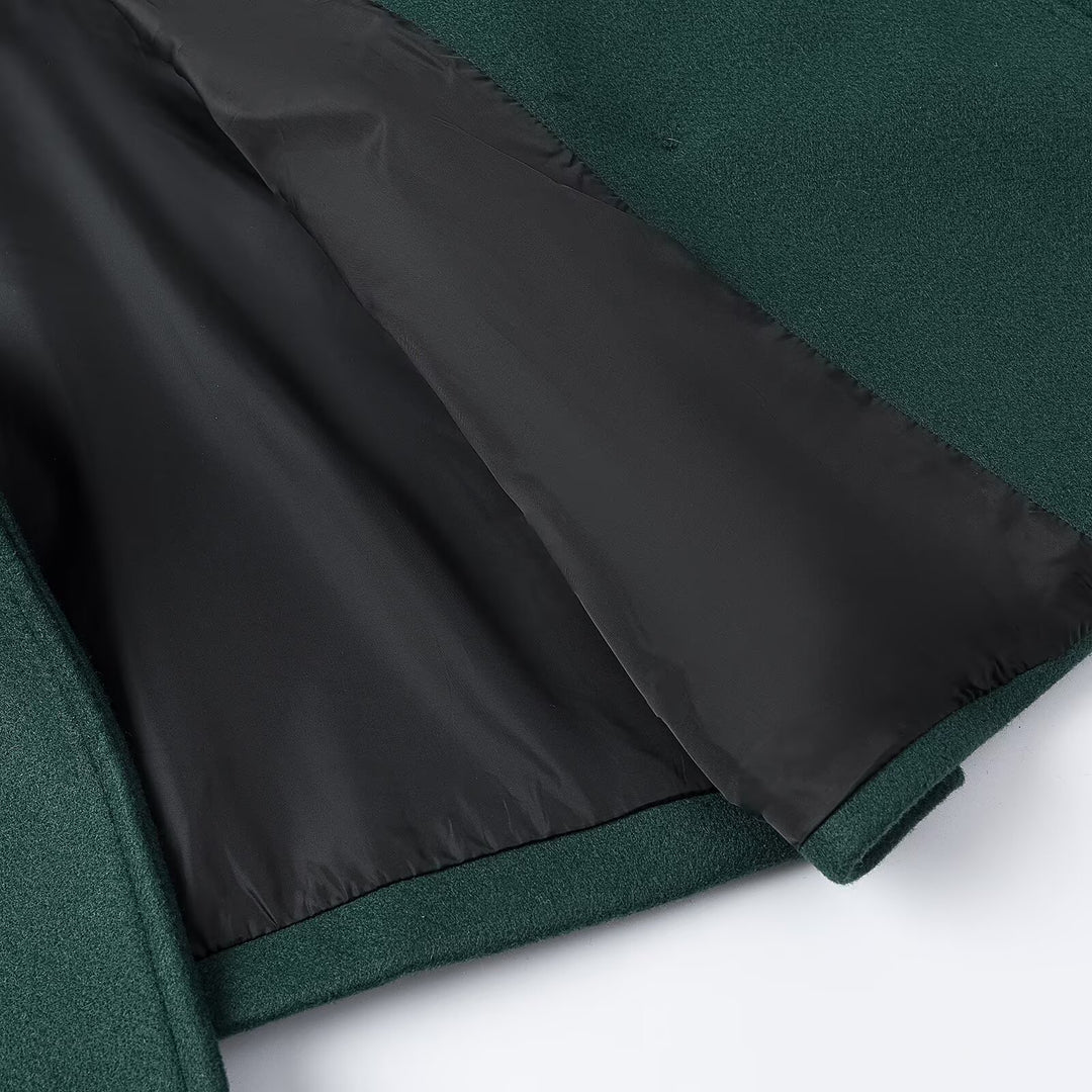 Damen Kurz-Peacoat aus Wollmix mit doppelreihiger Knopfleiste und Manschettenriemen Shop Nory