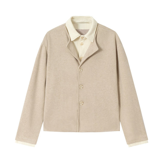 Herren Kurzblouson im Layer‑Look mit Kontrastkragen Shop Nory