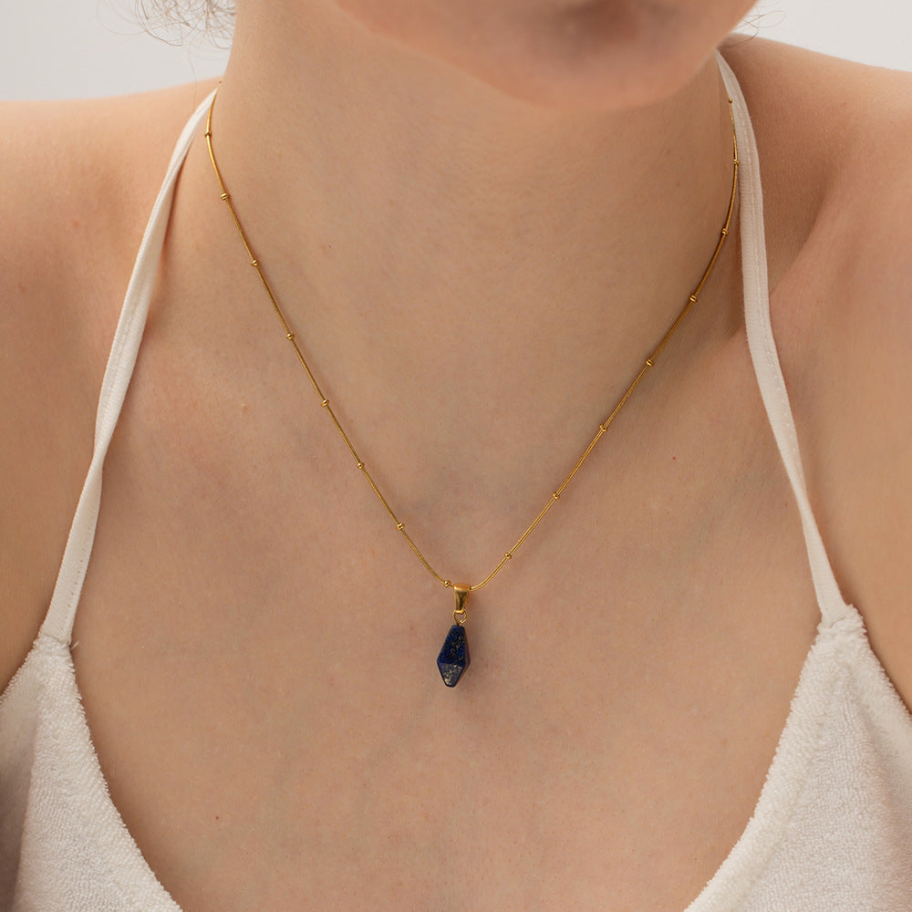 Damen Lapis Lazuli Anhänger aus hochwertigem Gold Shop Nory