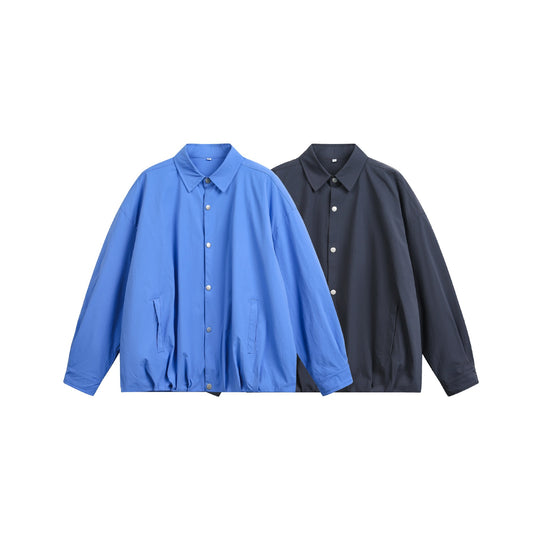 Herren Oversize Coachjacke mit Druckknopf‑Verschluss und geradem Saum Shop Nory