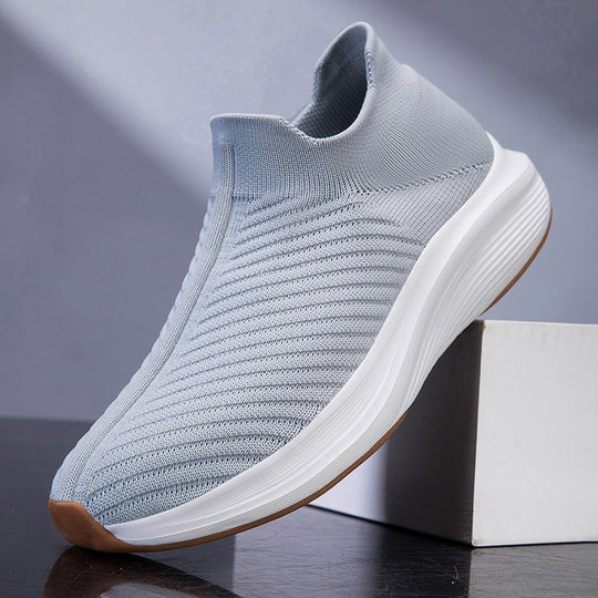 Damen Atmungsaktive Slip-On Strick-Sneakers mit sockenähnlichem Schaft Shop Nory