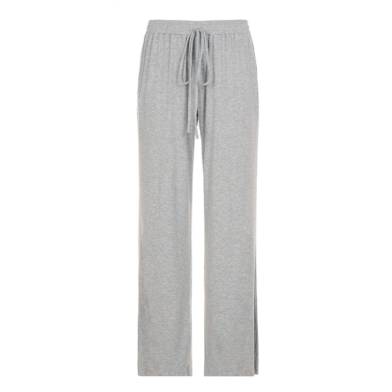 Damen nan weite Sweatpants mit hohem Komfortbund, Kordelzug und aufgesetzten Taschen Shop Nory