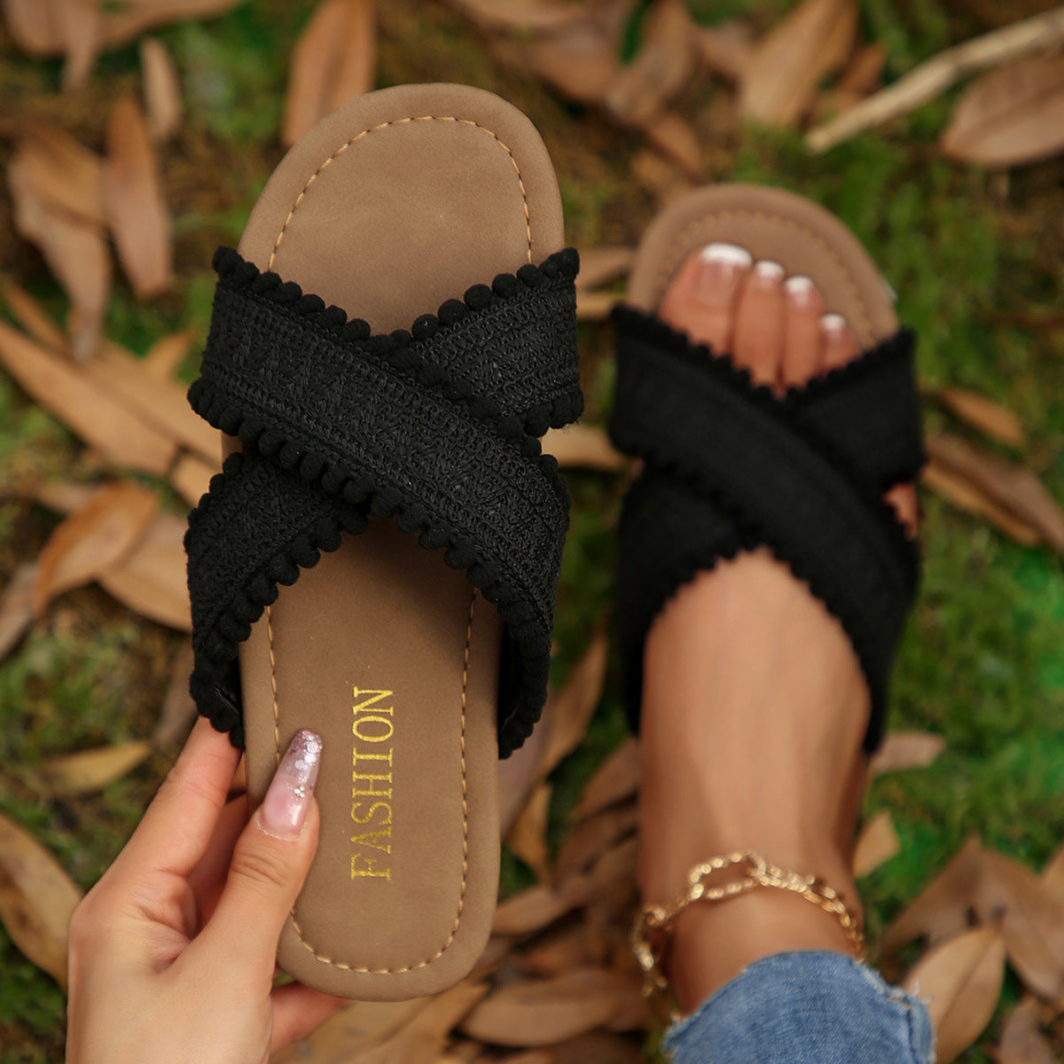Damen trendige Riemen-Sandalen