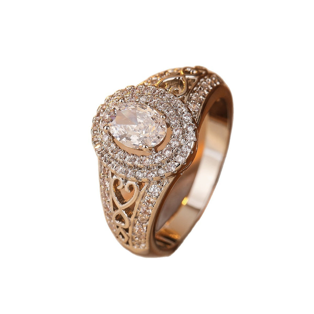 Damen Glänzender Ring mit eleganter Markenverzierung Shop Nory