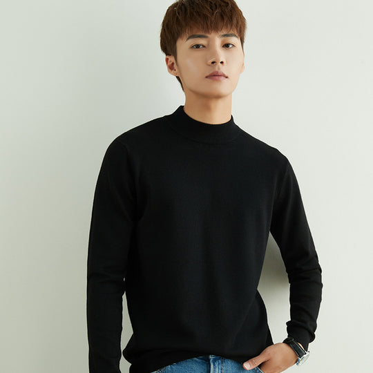 Herren Halbhoher Rollkragenpullover aus Feinstrick mit schmaler Passform Shop Nory
