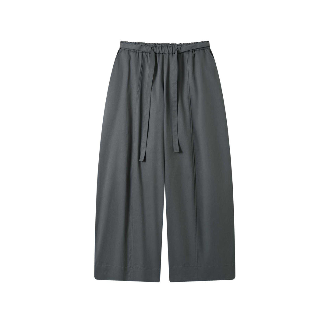 Damen Culotte-Hose mit hoher Taille weitem Bein und Bindegürtel Shop Nory