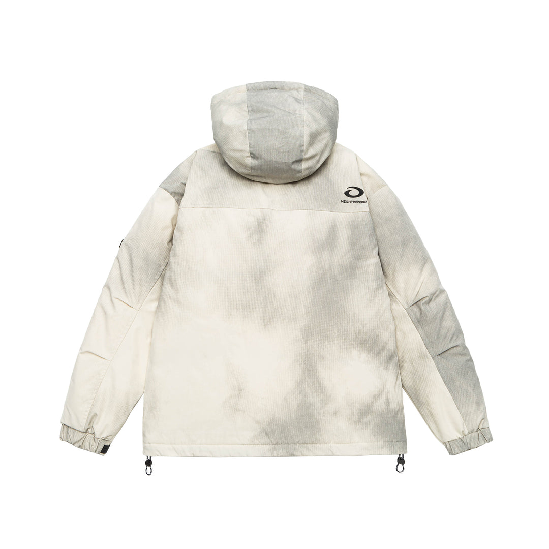 Herren Wattierte Parka-Jacke mit Kapuze und Utility-Taschen Shop Nory