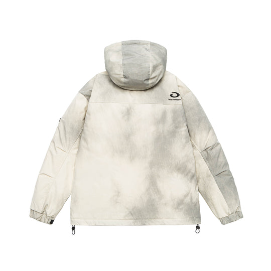 Herren Wattierte Parka-Jacke mit Kapuze und Utility-Taschen Shop Nory