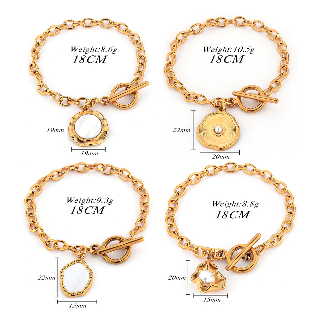 Damen Luxusarmband mit eleganter Medaillon-Applikation Shop Nory