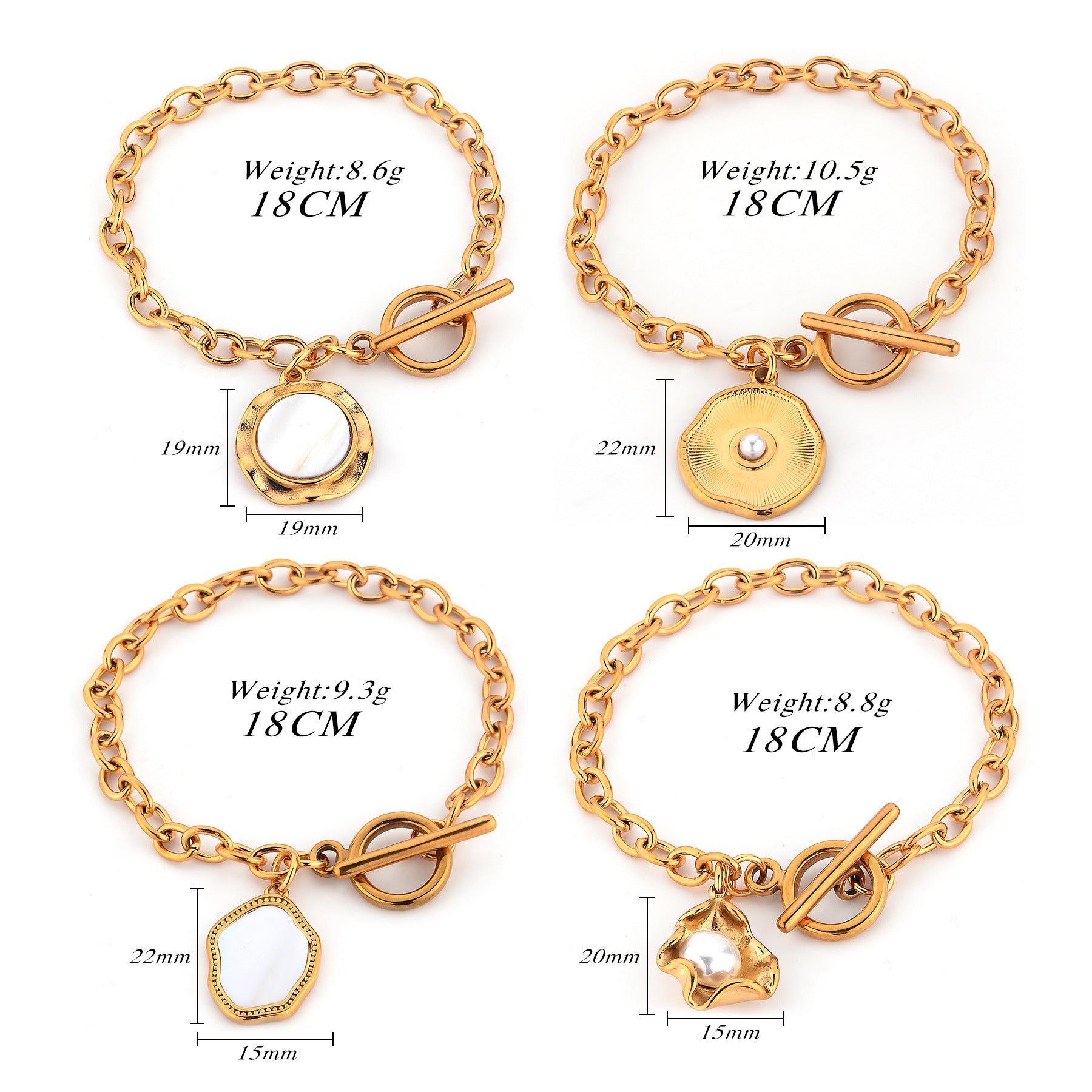 Damen Luxusarmband mit eleganter Medaillon-Applikation Shop Nory