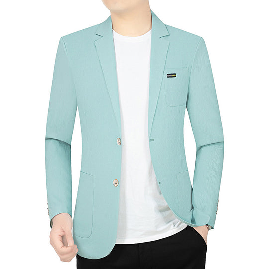 Herren Modernes Stretch Business-Sakko mit schmalem Schnitt und aufgesetzten Taschen Shop Nory