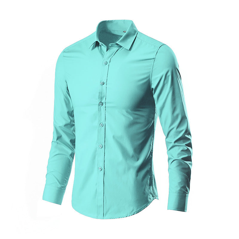 Herren Slim-Fit Businesshemd aus Stretch-Baumwollmix mit Kentkragen Shop Nory