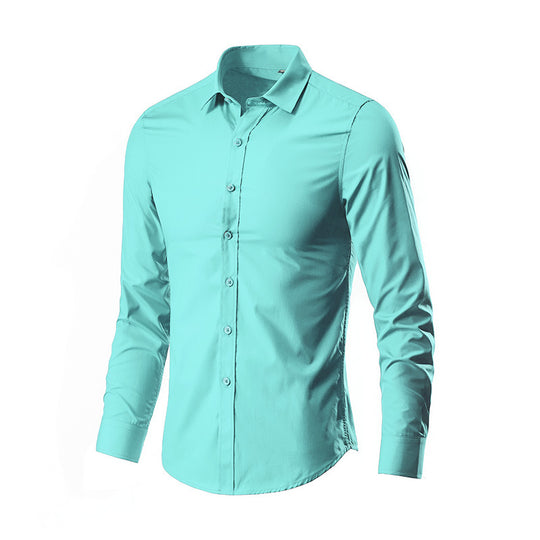 Herren Slim-Fit Businesshemd aus Stretch-Baumwollmix mit Kentkragen Shop Nory