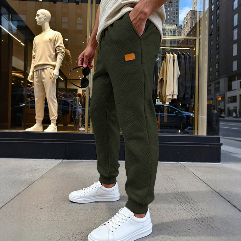 Herren Stepp-Jogginghose mit geometrischem Strukturmuster Shop Nory