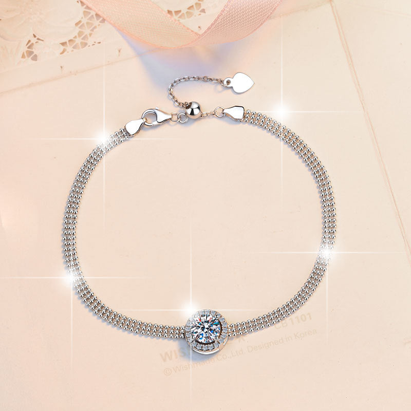 Damenarmband mit funkelndem Zirkonia-Mittelstück Shop Nory