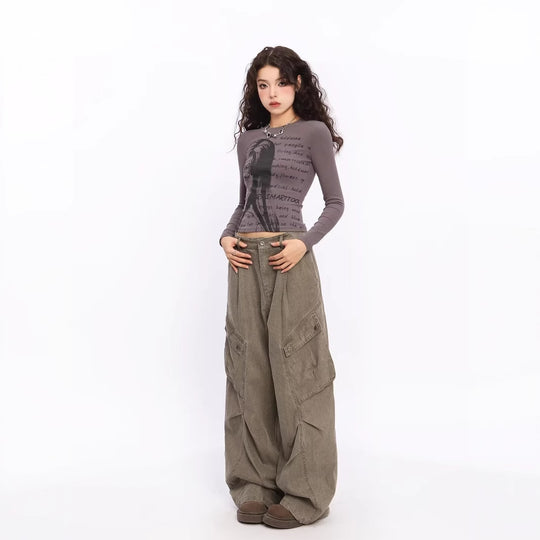 Damen Übergrößen Cargo-Jeans Shop Nory