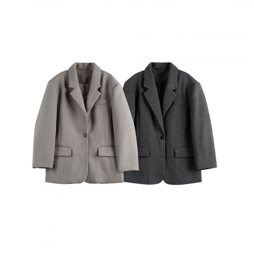 Damen Oversize-Blazer im Boxy-Cut mit Reverskragen und Pattentaschen Shop Nory