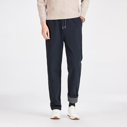 Herren Legere Jogginghose mit geradem Schnitt, elastischem Bund und umgeschlagenem Saum Shop Nory