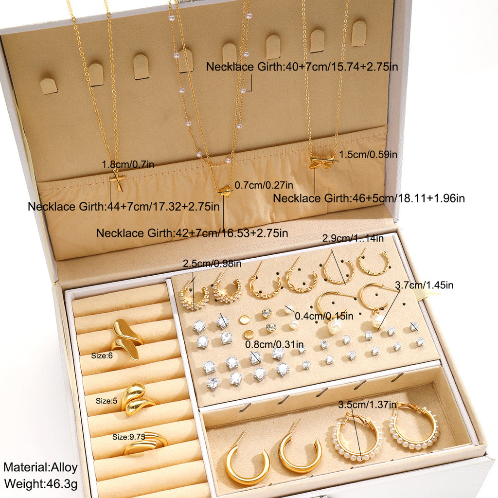 Damen Schmuckset-Organizer mit elegantem Design und vielseitigen Fächern Shop Nory