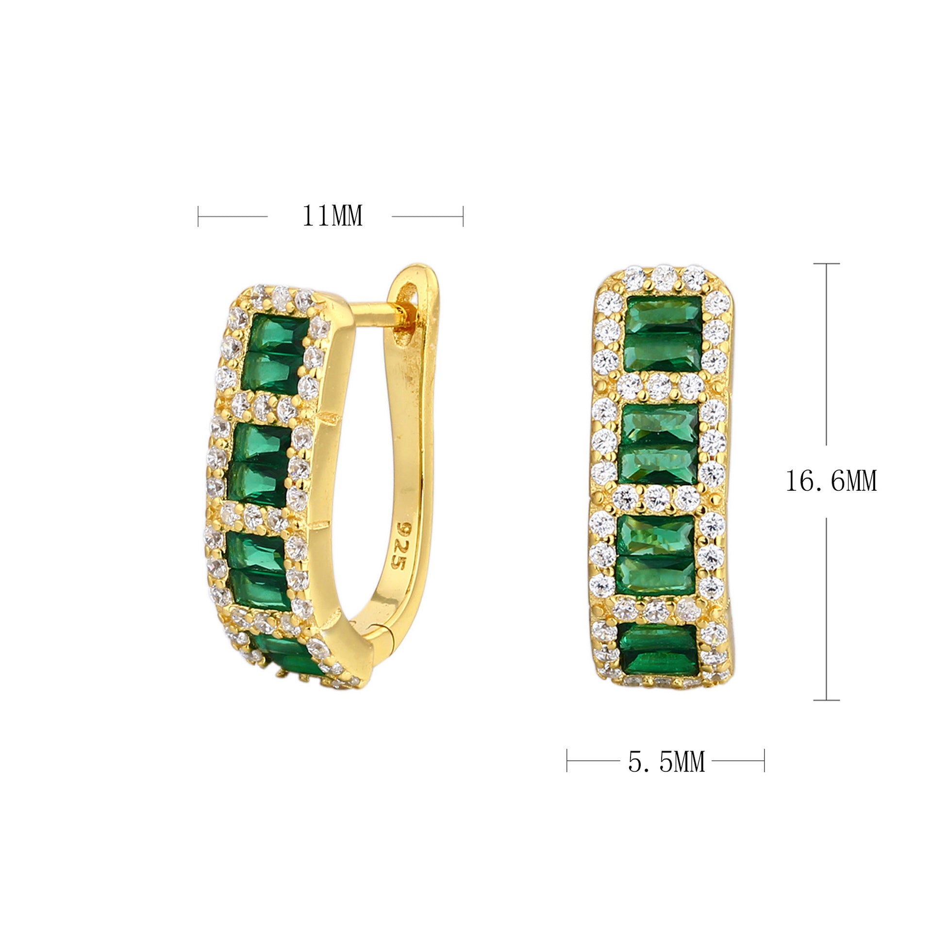 Damen Ohrhänger mit funkelndem Zirkon-Arrangement und elegantem Design Shop Nory