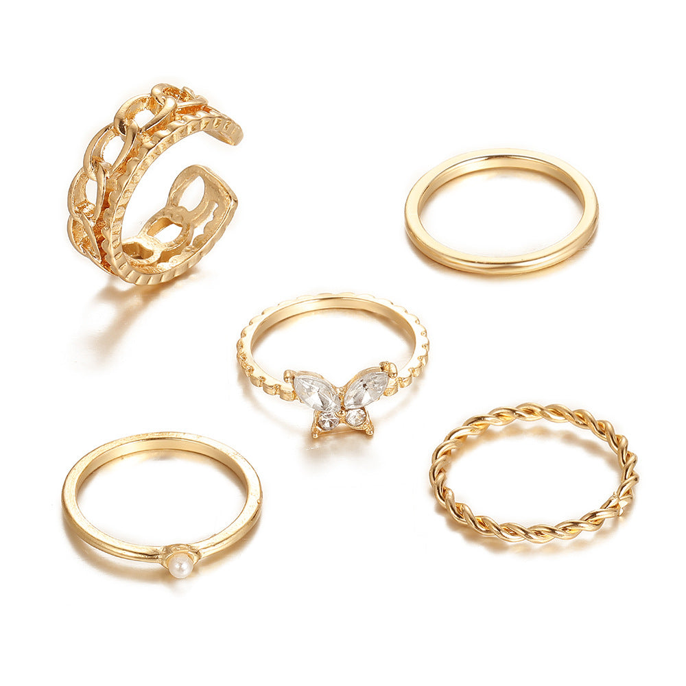 Damen Ring-Set mit modernen und eleganten Designs Shop Nory