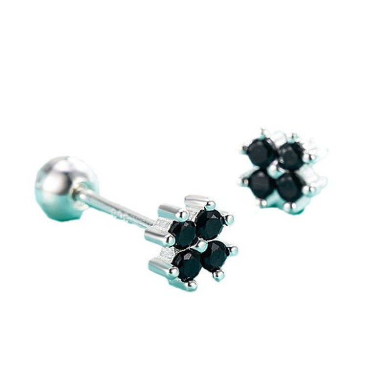 Damen Ohrstecker mit floralen Akzenten und funkelnden Zirkonia Shop Nory