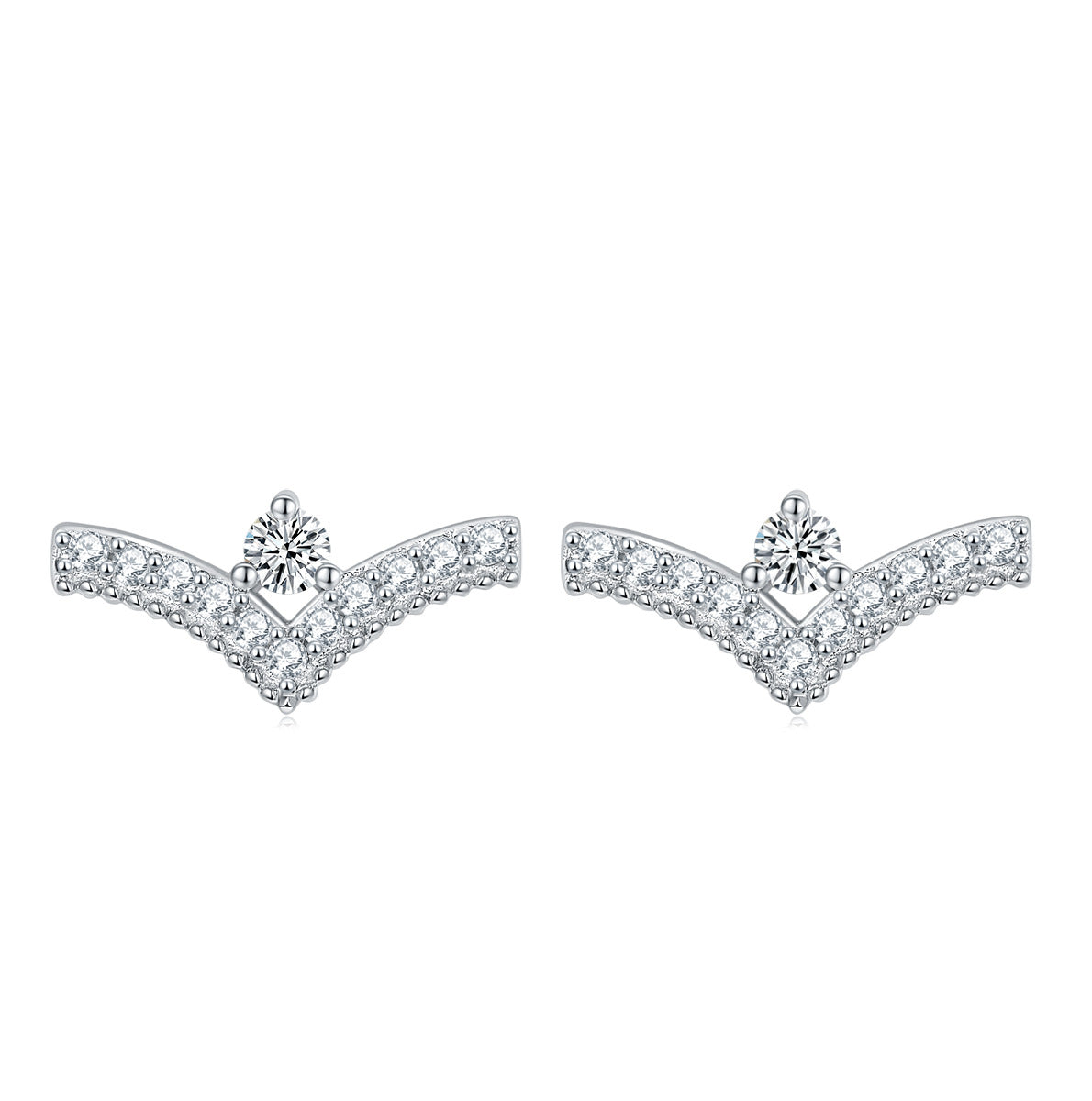 Damen Ohrringe mit stilvollem Schmetterlingsdesign und funkelndem Zirkonia-Besatz Shop Nory