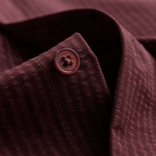Herren Struktur-Overshirt aus atmungsaktivem Baumwollmix mit feinem Streifenrelief und Brusttasche Shop Nory