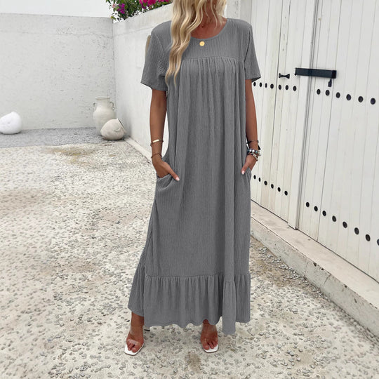Damen Maxi-Kleid mit praktischem Taschen-Design