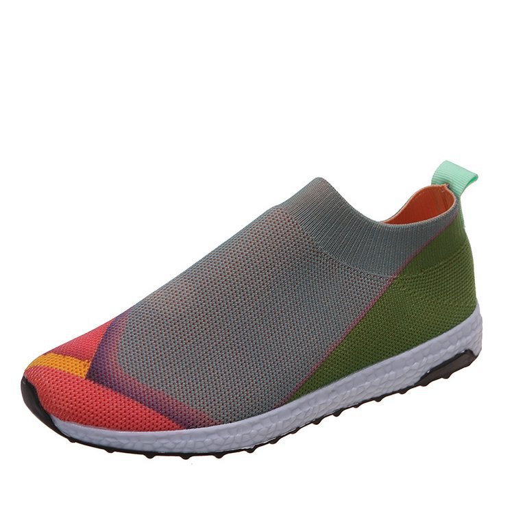 Damen Leichte Strick-Slipper-Sneaker ohne Schnürung mit atmungsaktivem Mesh und gedämpfter Plateausohle Shop Nory