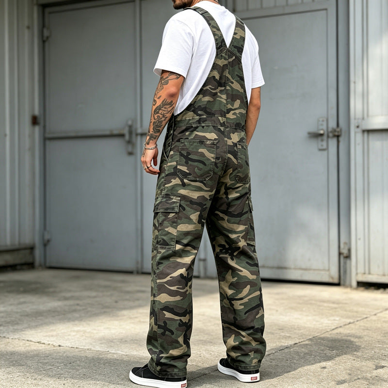 Herren Modische Camouflage Latzhose Shop Nory