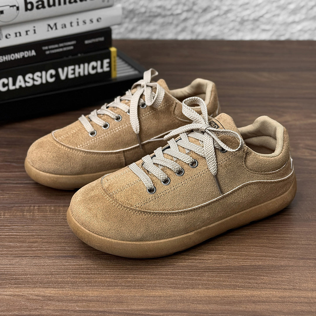 Herren Wildleder Low-Top Freizeit-Sneaker mit gepolstertem Kragen Shop Nory