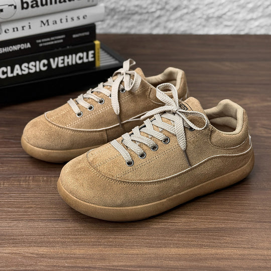 Herren Wildleder Low-Top Freizeit-Sneaker mit gepolstertem Kragen Shop Nory