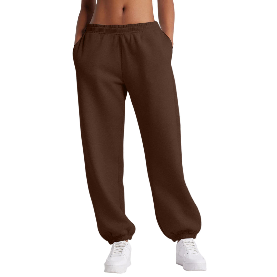 Damen nan schmale High‑Waist Sweat-Jogginghose mit hohem Komfortbund, verstellbarem Kordelzug und elastischen Knöchelbündchen Shop Nory