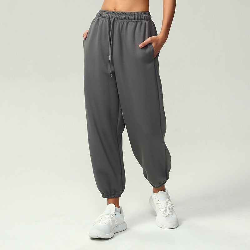 Damen nan atmungsaktive Performance-Joggerhose mit hohem Komfortbund, verstellbarem Kordelzug und elastischen Schlauchbündchen Shop Nory