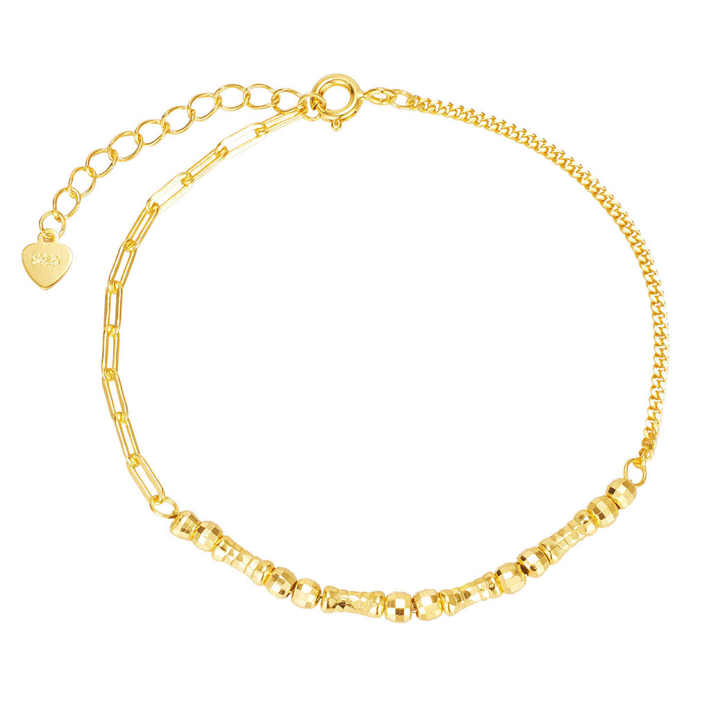 Damen feines Armband mit geometrischen und strukturierten Details Shop Nory