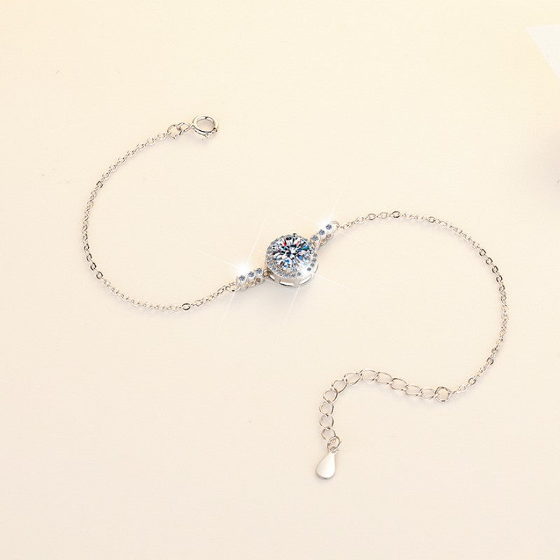 Damen filigranes Armband mit funkelndem Kristall und Zirkonia Shop Nory