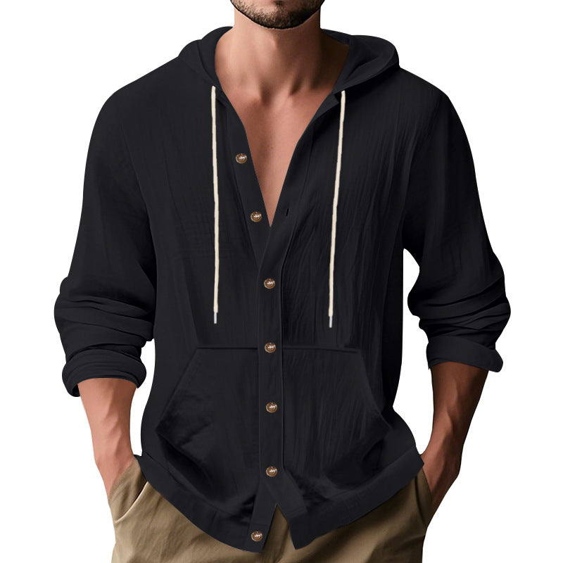 Herren lässige Sommerjacke mit Kapuze