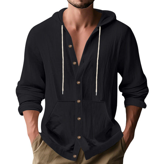 Herren lässige Sommerjacke mit Kapuze