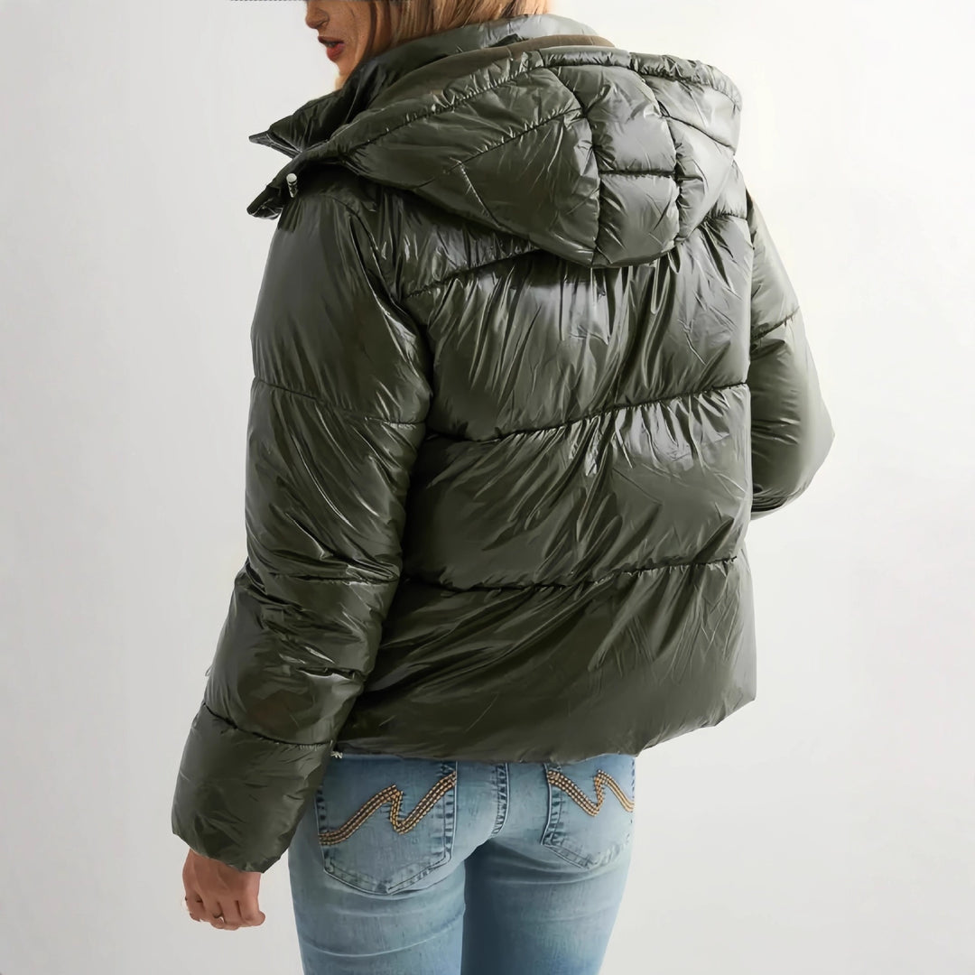 Damen Modische Winterdaunenjacke