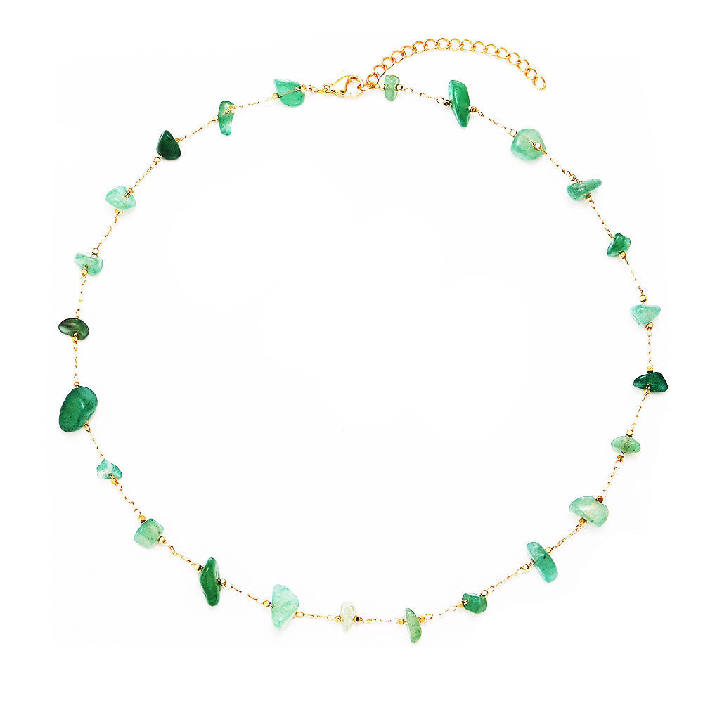 Damen Armband mit natürlichen Edelsteinen und goldfarbenen Akzenten Shop Nory