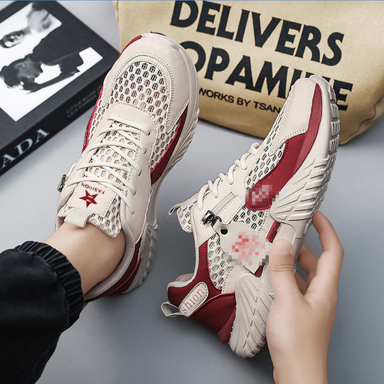 Herren Mesh-Chunky-Sneaker mit seitlichem Reißverschluss und dämpfender Profilsohle Shop Nory